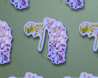 Wisteria Flower Sticker