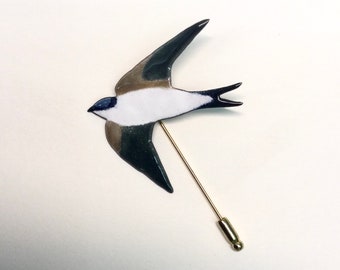 Broche con Golondrina volando