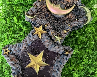 star and moon cake trinket box