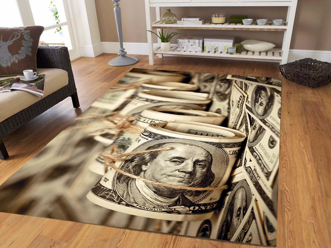 Money Stack Rug 100 Dollar Bill Rug, Money Design, Custom Area Rug - Etsy Canada