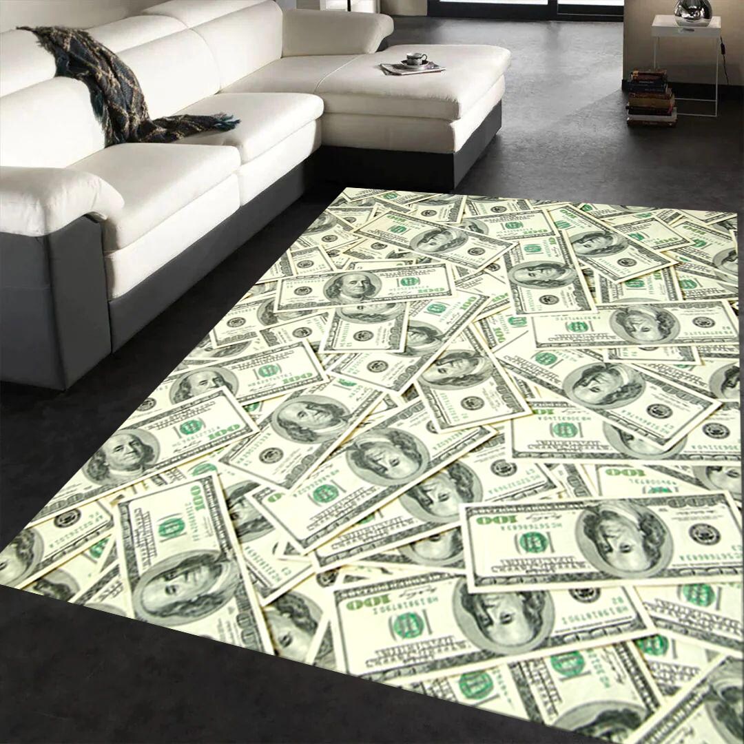 Dollar Bill Rug: Modern Money Design, Custom Size - Etsy