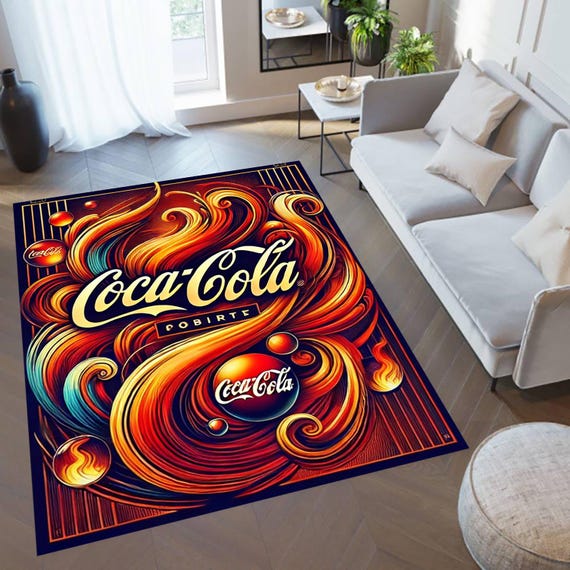 コカコーラ ラグ 激レア】Coca-Cola ヴィンテージラグマット