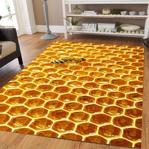 Honey Rug,Honeycomb Rug,Bee Rug, Geometric Rug,Minimalistic Rug,Design Rug,Cool Rug,Modern Rug,Popular Rug,Trendy Rug,Modest Rug,Animal Rug