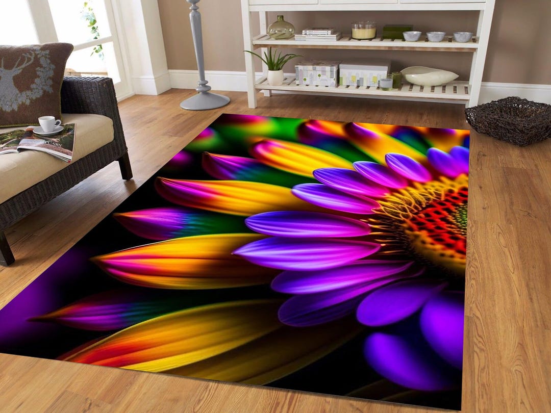 Colorful Folded Rug Flower Rug,colourful Rug,colorful Flower Rug,design Rug,floral Rug ...