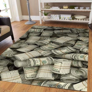 Money Carpet,Currency Rug,Dollar Rug,Luxury Rug,High End Area Rug,Money Area Rug,Design Rug,Teens Room Rug,Personalizable Rug