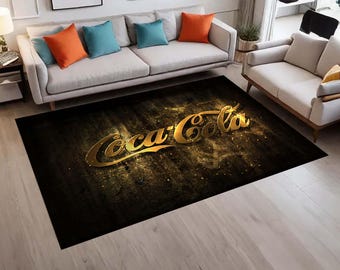 Coca Cola Rug: Modern Non-Slip Accent Rug