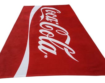 Coca Cola Beach Towel, Summer Pool Towel, Personalizable Gift - Etsy