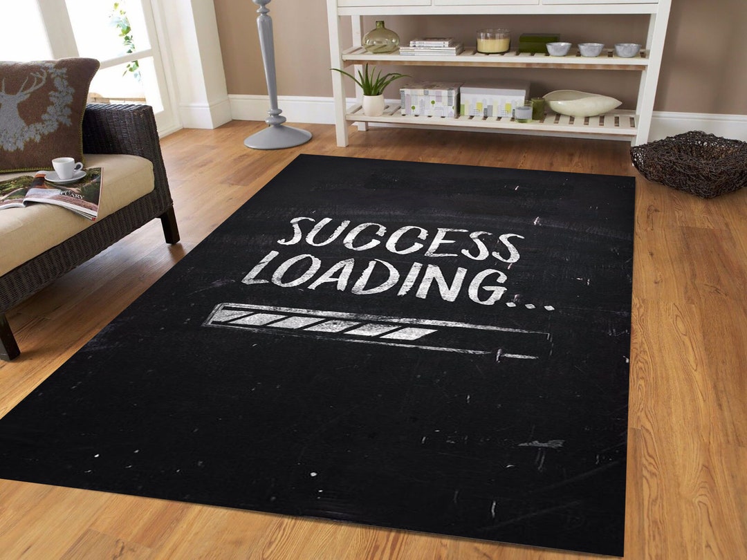 Loading Rug Success Loading Rug, Dark Aesthetic, Motivational Decor - Etsy