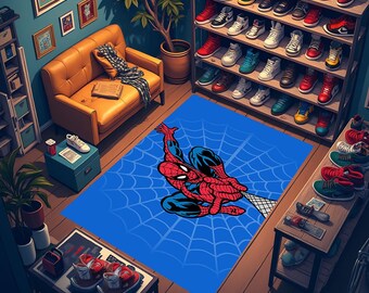 Spiderman Rug: Superhero Kids Room Decor