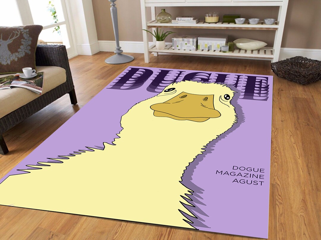 Pink Duck Rug Duck Rug: Animal Print Rug for Teens Room - Etsy