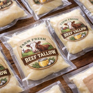 3 lbs voor 49,95 met gras gevoerde rundertalg – LOKAAL • GESLEMENTEERD • GROOTHANDEL