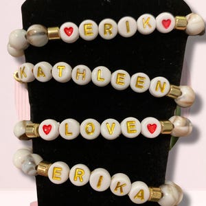 Personalized Beaded Stretch Bracelet