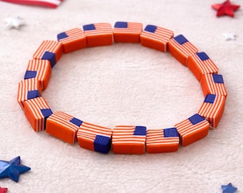 American Flag Stretch Bracelet