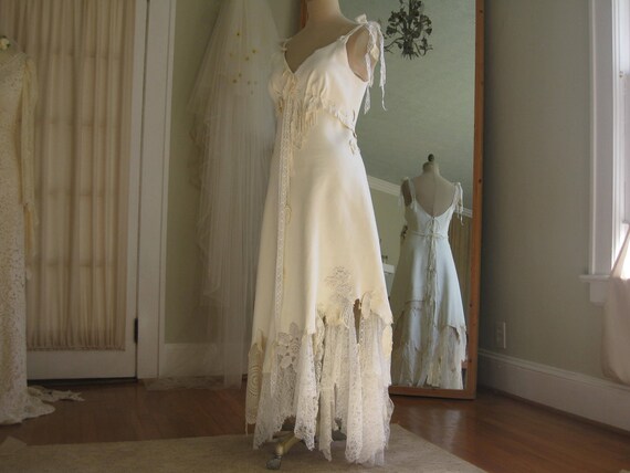 Leather and lace wedding dress Clearance