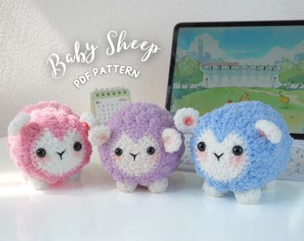Baby Sheep Crochet Pattern, Animal Amigurumi Pattern, Amigurumi Crochet Pattern, Sheep Amigurumi, Crochet Pattern