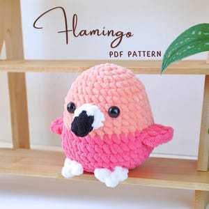 Flamingo Crochet Pattern, Amigurumi Crochet Pattern, Flamingo Amigurumi Pattern, Crochet Pattern