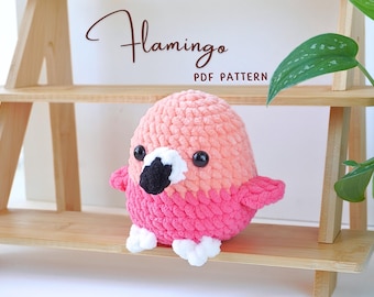 Flamingo Crochet Pattern, Amigurumi Crochet Pattern, Flamingo Amigurumi Pattern, Crochet Pattern