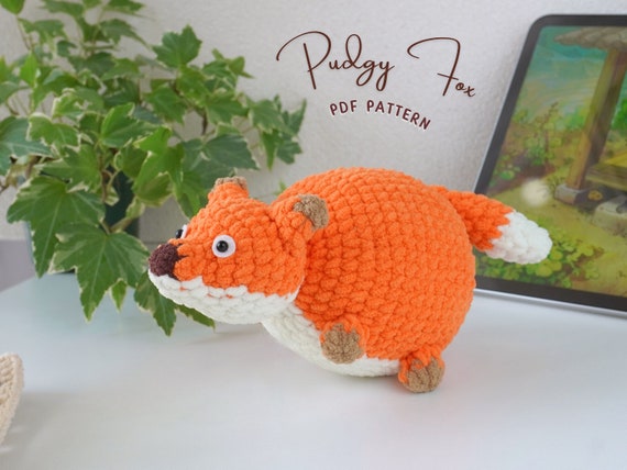 Fox Amigurumi Crochet Patterns, Pudgy Fox Crochet Pattern, Round Belly Critters Crochet Pattern