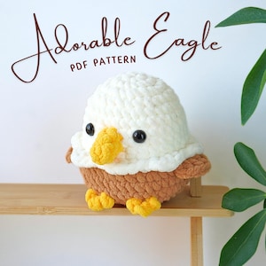 Entzückende Adler Häkelanleitung, Amigurumi Häkelanleitung, Adler Amigurumi Anleitung, Häkelanleitung