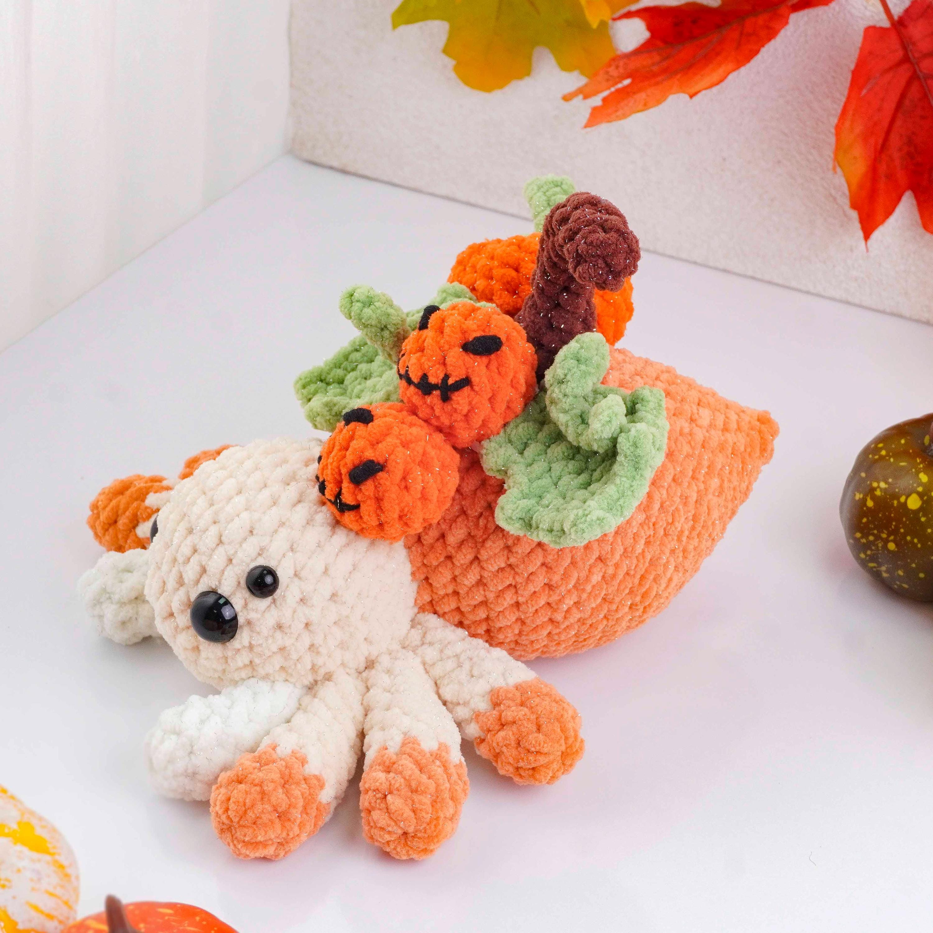 Pumpkin Spider Crochet Pattern, Halloween Spider Amigurumi Pattern ...