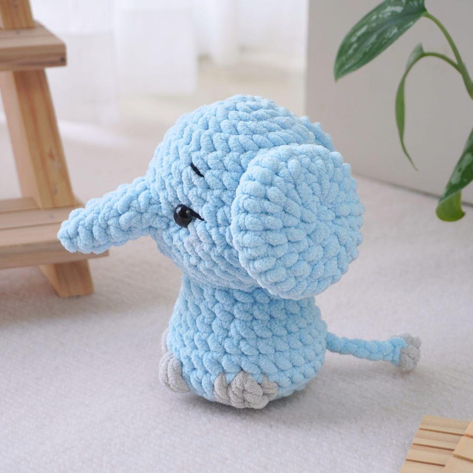 Cuddly Elephant No Sew Crochet Pattern, Amigurumi Elephant Pattern ...