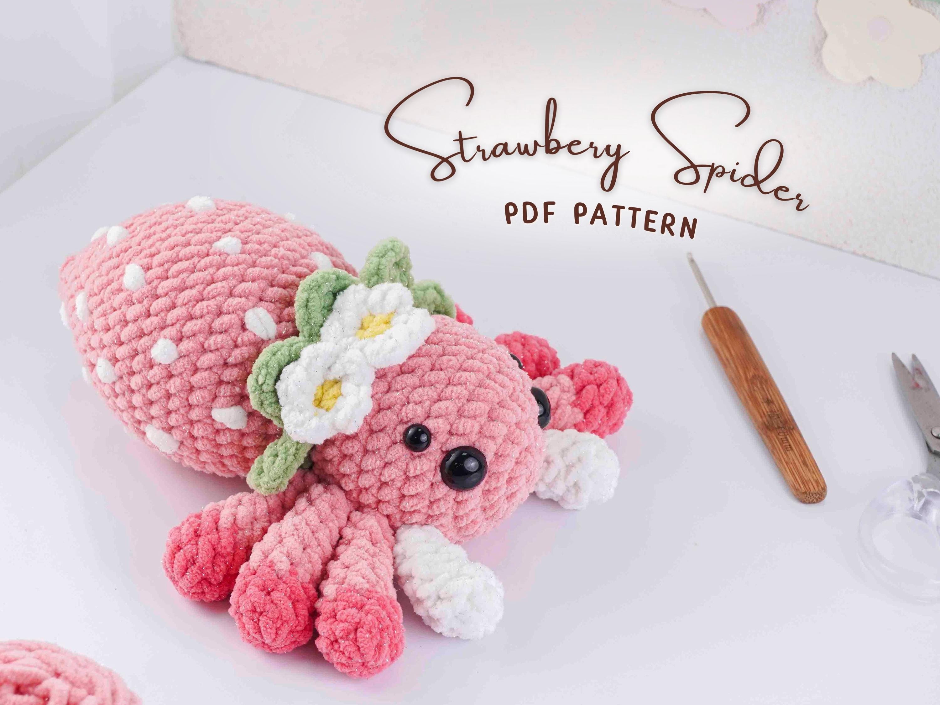 Pink Spider Plush - Etsy UK