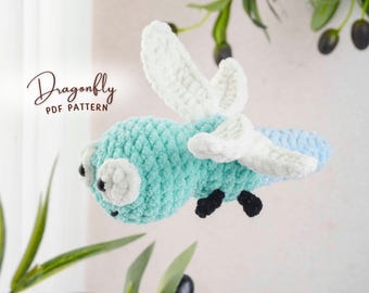 Dragonfly Crochet Pattern, Insect Amigurumi Pattern, Mini Bug Plush DIY, Insect Toy PDF, Beginner Friendly Crochet Guide, PDF Pattern