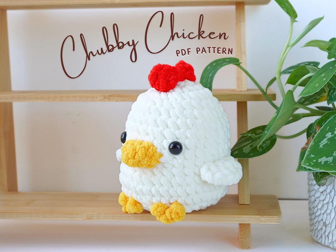 Chubby Chicken Crochet Pattern, Amigurumi Crochet Pattern, Chicken ...