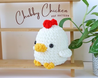 Chubby Chicken Crochet Pattern, Amigurumi Crochet Pattern, Chicken Amigurumi Pattern, Crochet Pattern