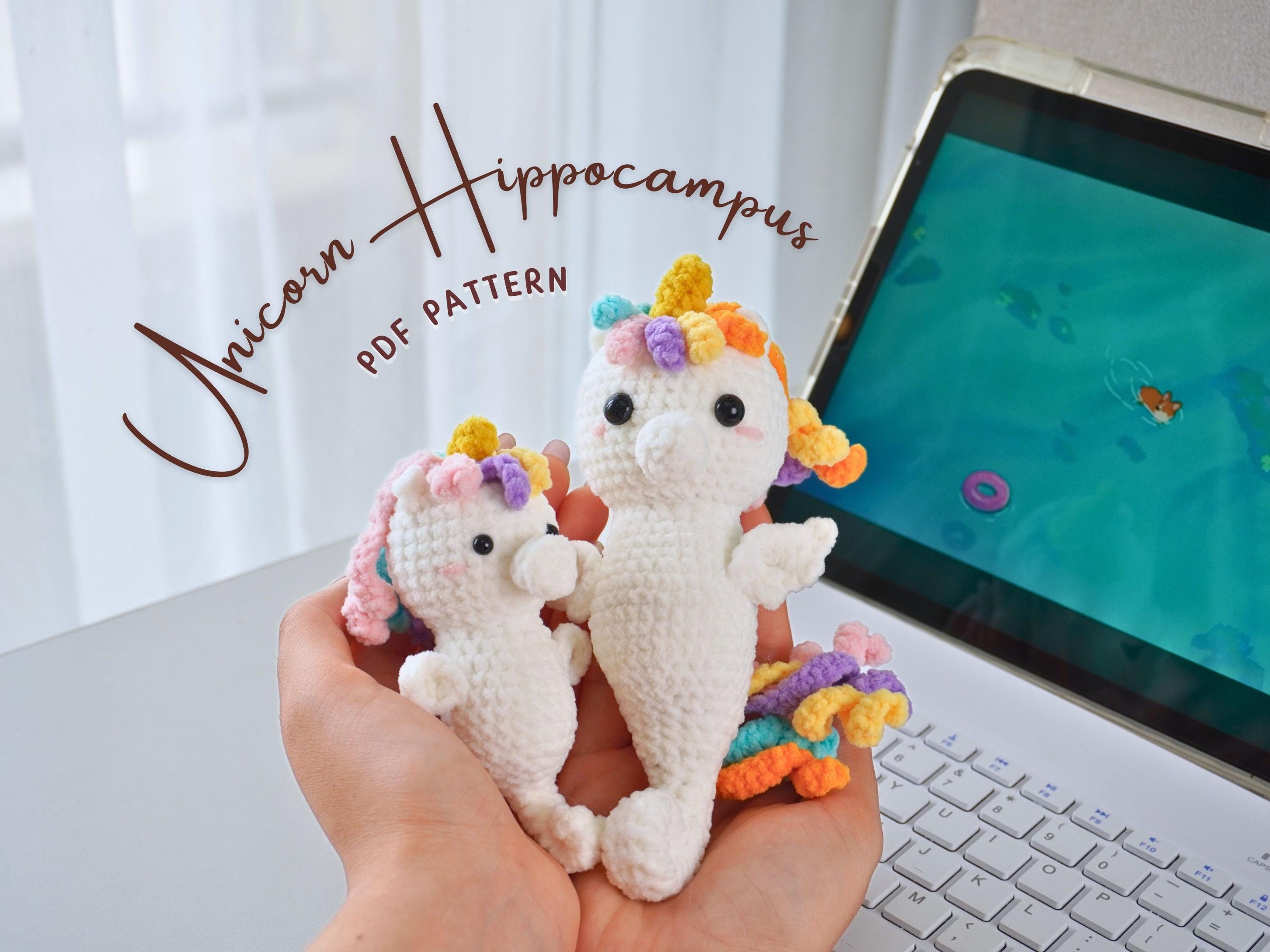Crochet Sea Animal Amigurumi Pattern, Unicorn Seahorse Crochet Pattern, Amigurumi Crochet Pattern, Crochet Pattern