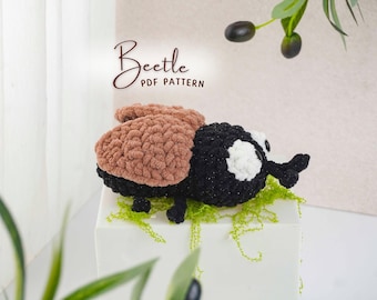 Beetle Crochet Pattern, Insect Amigurumi Pattern, Mini Bug Plush DIY, Insect Toy PDF, Beginner Friendly Crochet Guide, PDF Pattern