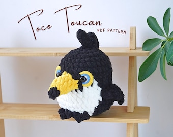 Toucan Crochet Pattern, Amigurumi Crochet Pattern, Toucan Amigurumi, Crochet Pattern