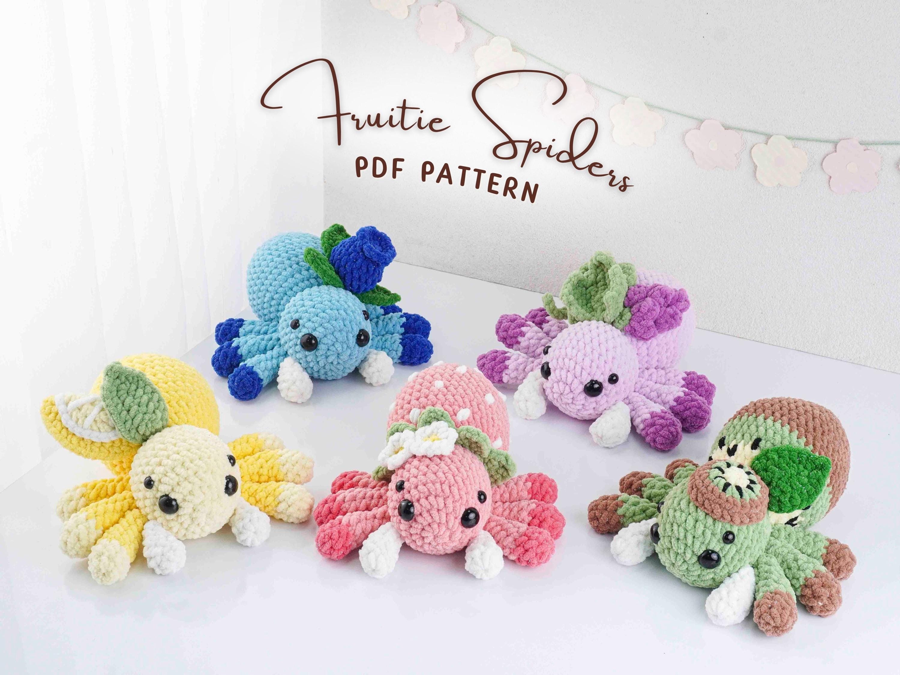 Fruitie Spiders Crochet Patterns Bundle