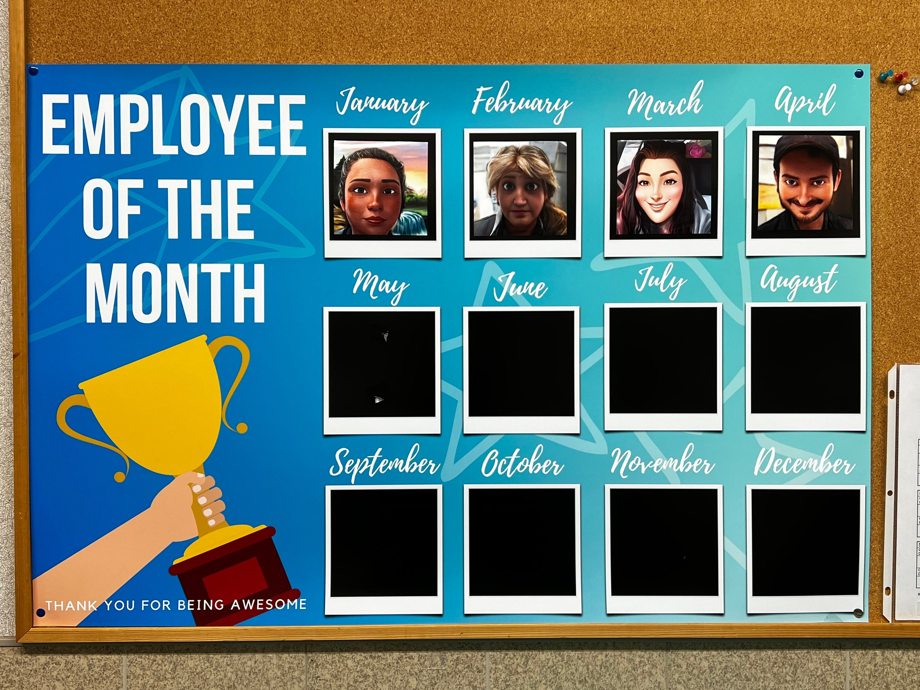 Employee of the Month Digital File Digital Drawings & Illustrations Etsy