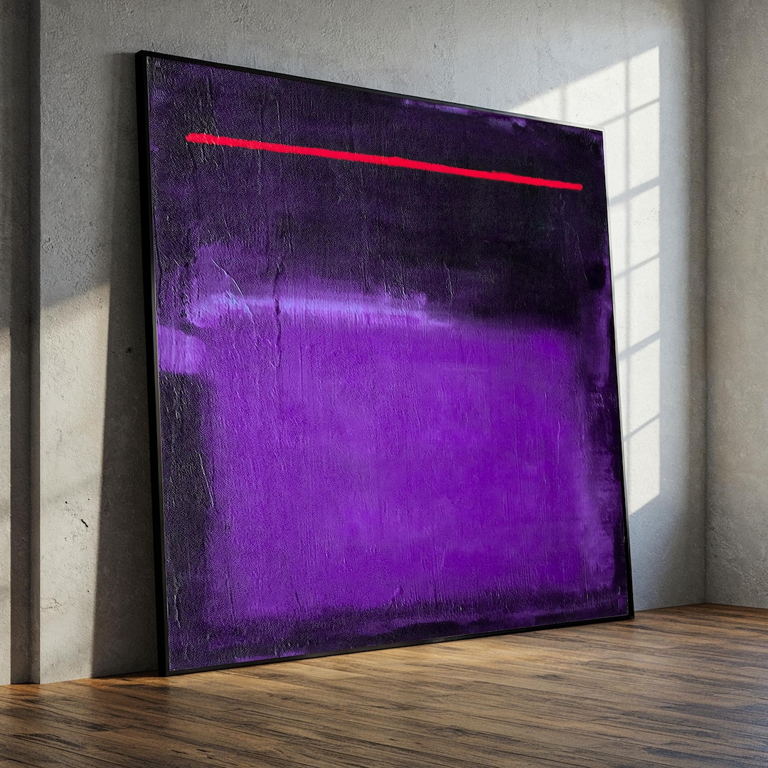 Mark Rothko No.1 Canvas Painting – Purple Abstract Expressionist Wall ...