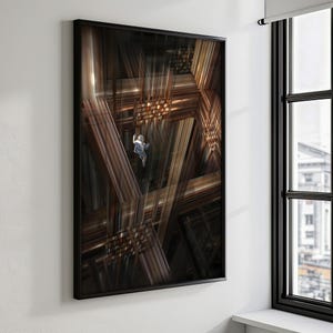 Quadro su tela interstellare, arte murale spaziale, arredamento moderno per la casa, poster di film famosi, arredamento fantascientifico, segreti dell'arte dell'universo, regalo unico