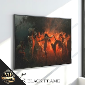 Dancing Around the Fire: A Mystical Celebration of Light and Shadow