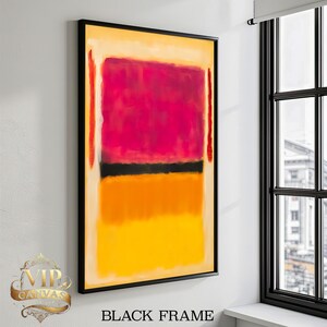 Vibrant Mark Rothko Canvas Painting Abstract Canvas Painting - Modern Art Gift for Contemporary Home Decor