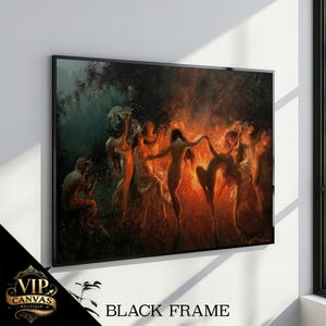 Joseph Tomanek&#39;s &quot;Fire Dance&quot;: A Captivating Display of Light and Movement on Canvas