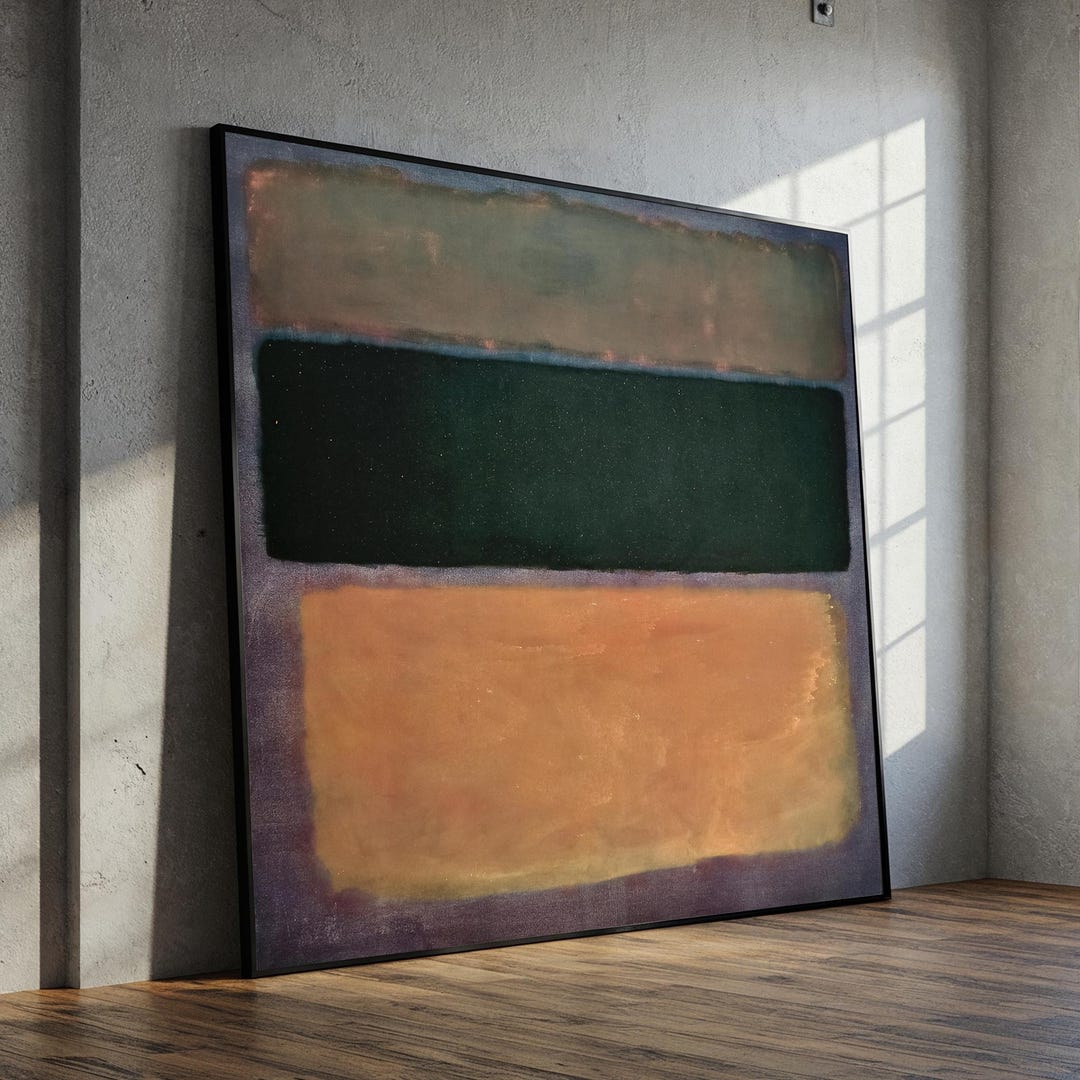 Mark Rothko Netural Mark Rothko Canvas Painting, Earth Tone Abstract Wall Art, Modern ...
