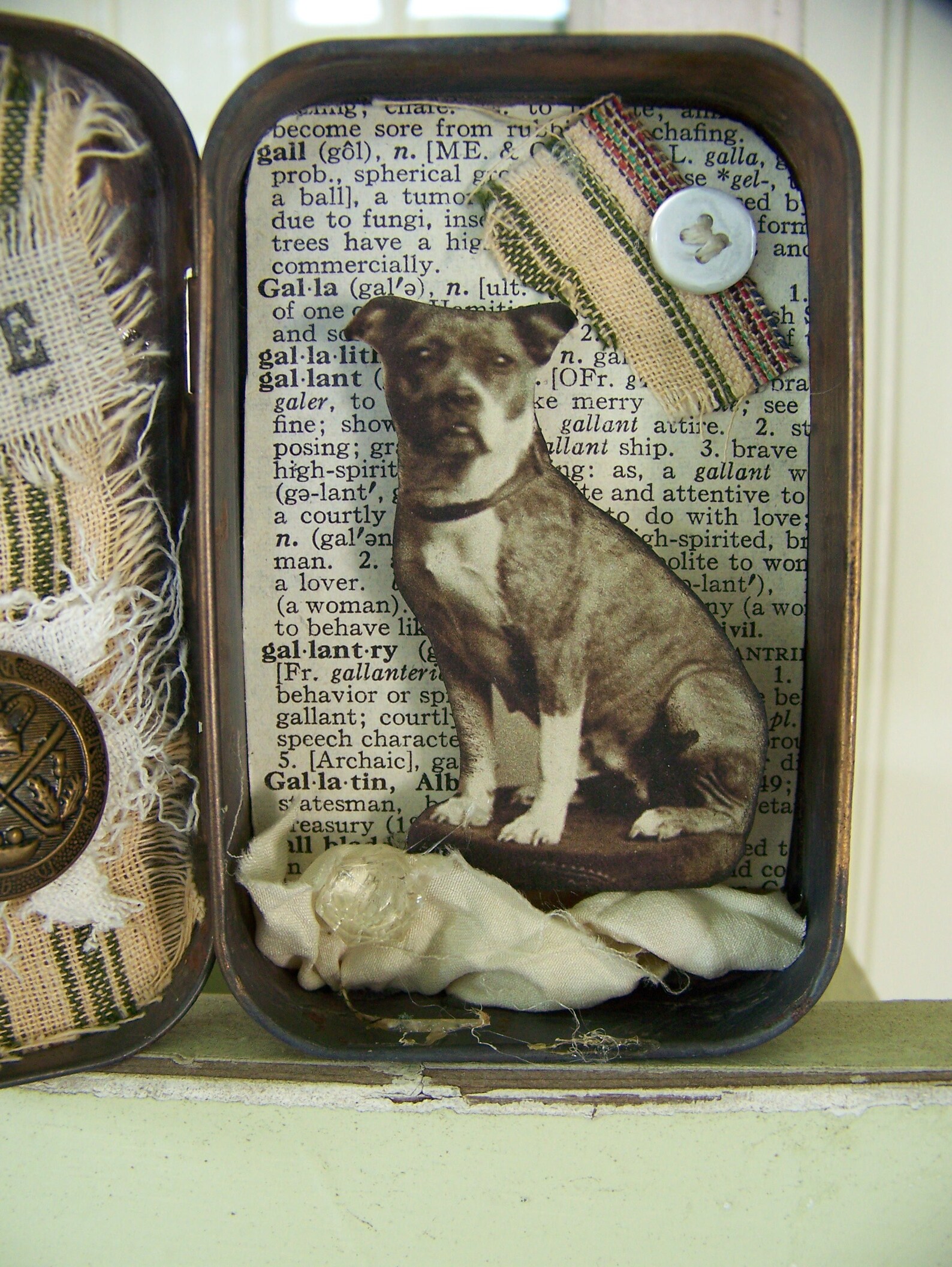 Altered Altoid Tin Assemblage Collage Altered Art Tin Vintage Etsy