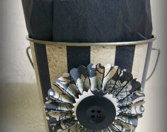 Halloween Candy Container Halloween Decor Vintage Halloween Skeleton Black White Vintage Candy Container Vintage Style Vintage Party Favor