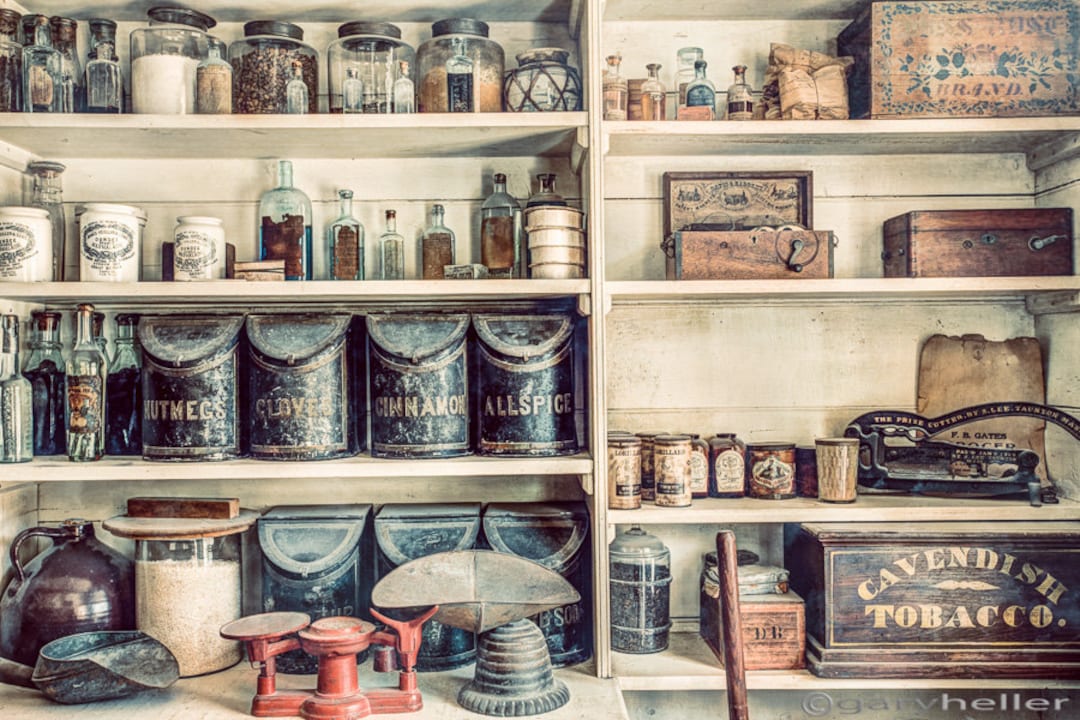 All You Need Stocked Shelves at the Old General Store 19th - Etsy
