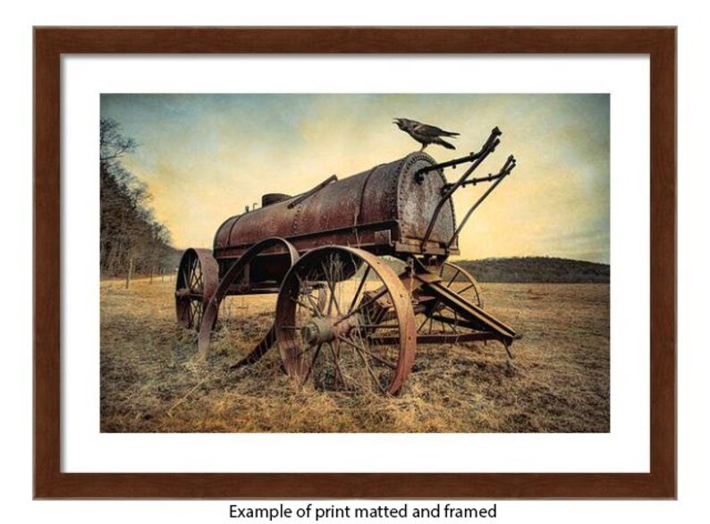 On the Water Wagon Agricultural Relic Antique Machinery Etsy
