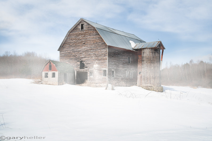 C Old Barn In The Snow Art Print Home Decor Wall Art Poster