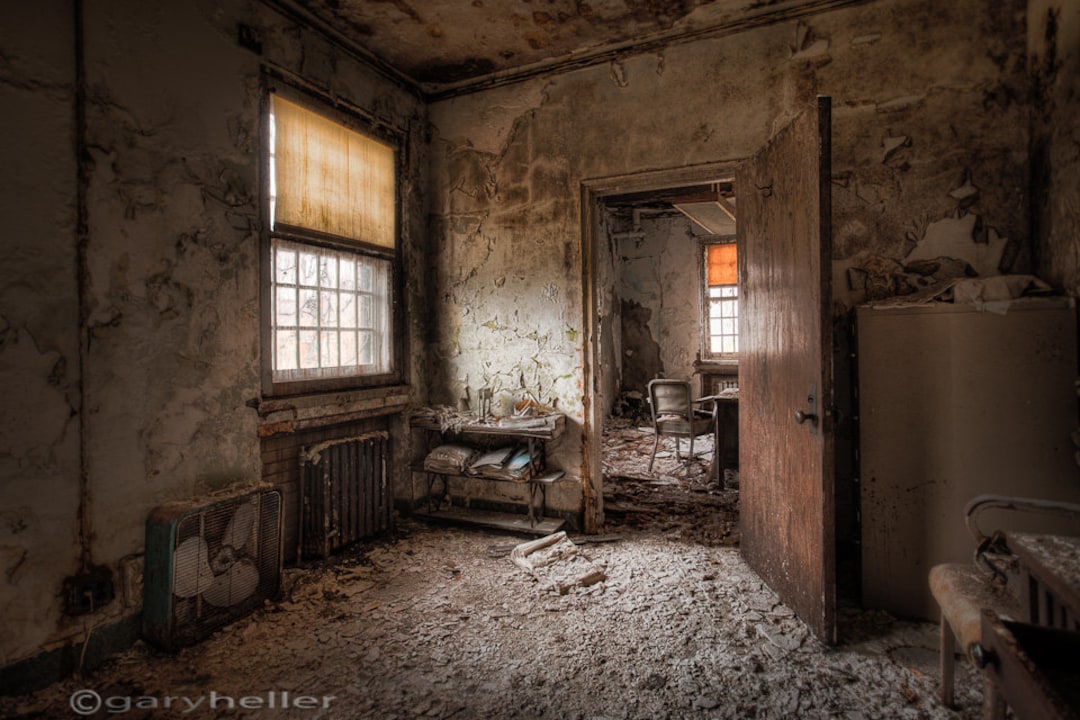 What Once Was, Old Room, Abandoned Asylum, HDR Photograph, Decay
