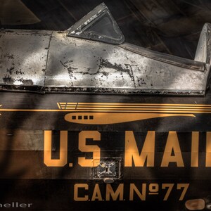 Flying Mailmen Art Print, Historical Aircraft Pitcairn Mailwing 1929, US Mail, Nostalgic Photograph, Retired Mail Carrier, Postal Service.
