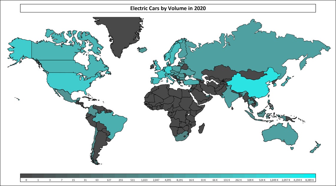 Customisable excel world map template dynamic colour scales data