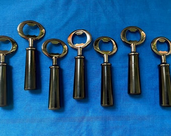 Groomsmen Gifts (7) Classy Bottle Openers -Barware - Gunblue - FREE Shipping