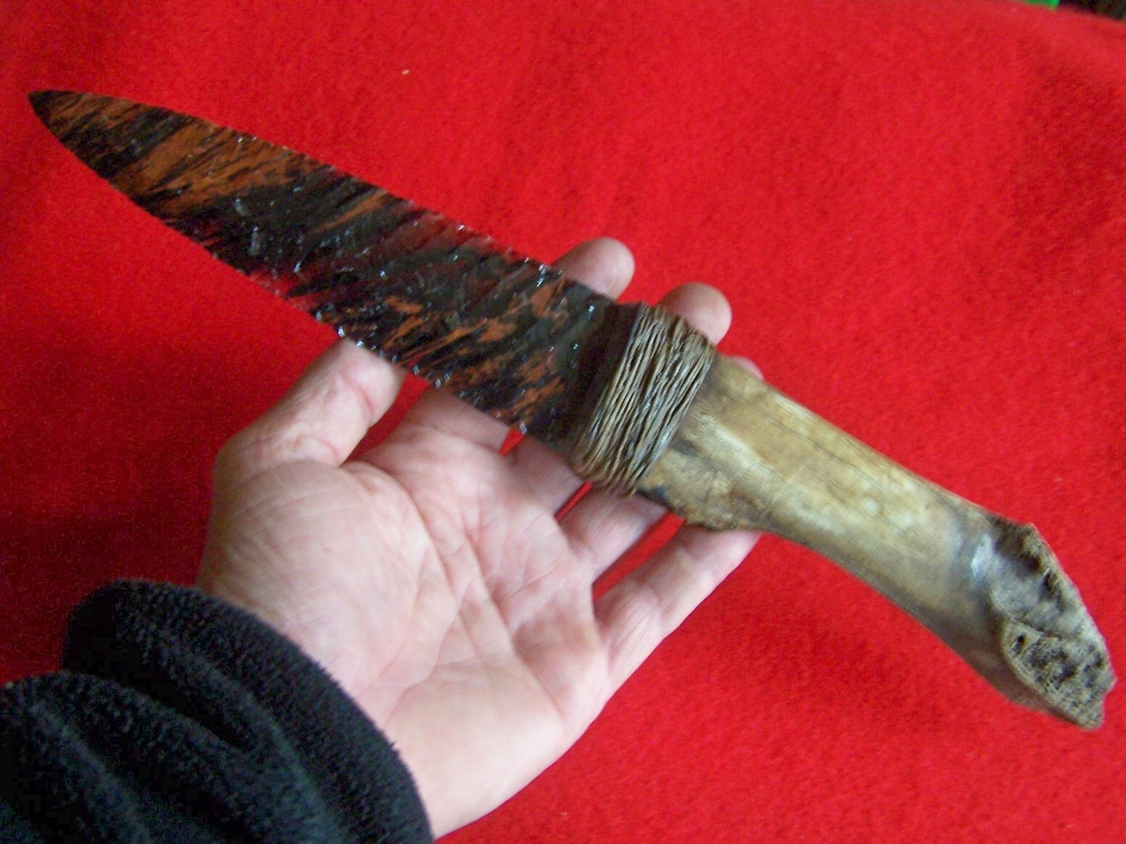 PRIMITIVE STONE AGE KNIFE REPLICA/ FLINT KNAPPING ARROWHEAD Etsy